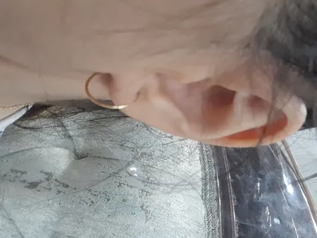 گوشواره طلا 18 عیار زنانه طلای مستجابی مدل مدا حلقه ای کد 670162