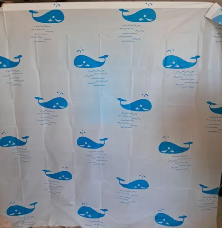 پرده حمام کد PH332 سایز 180x180 سانتی متر