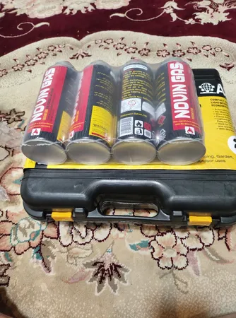 اجاق سفری آویژه صنعت مدل AS-BDZ-155-AL به همراه 4 عدد کپسول