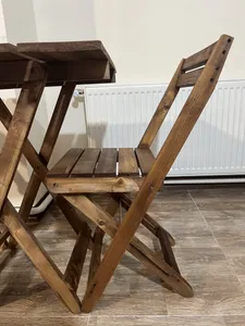 تجریه خرید میز و صندلی ناهاخوری 2 نفره مدل تاشو چوبی