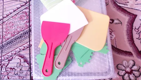 کاردک شیرینی پزی به گز مدل قنادک مجموعه 12 عددی