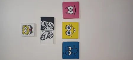 بوم نقاشی لیما بوم مدل انگشتی سایز 10x10 سانتی متر بسته 3 عددی