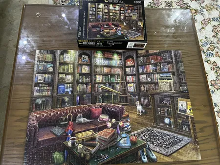 پازل 1000 تکه ریکوردی طرح کتابخانه کد 102