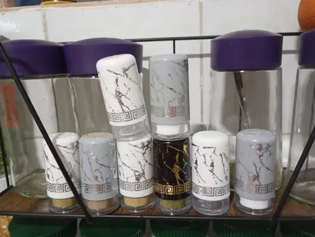 نمکدان رزمن مدل ماربل بسته دو عددی