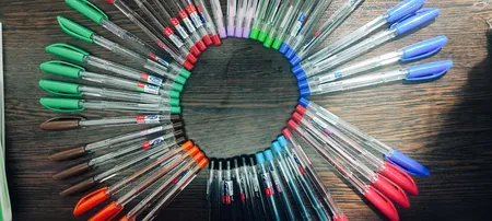 خودکار رنگی کیان قطر نوشتاری 1 میلی متر بسته 50 عددی