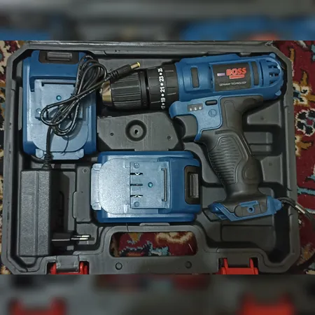 دریل شارژی چکشی باس مدل SK-6050 مجموعه 28 عددی