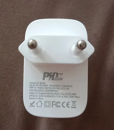 شارژر دیواری 55 وات استوریا مدل ST-BC03 Super Fast Charger