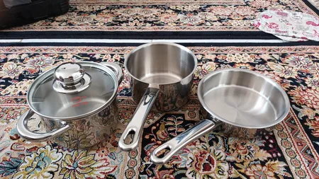 ست ظرف غذای کودک پارس استیل مدل Metal Handle