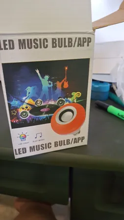 لامپ هوشمند و اسپیکر بلوتوثی مدل led music blub کد HB-61