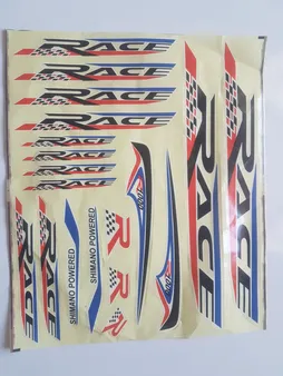 استیکر دوچرخه مدل RACE