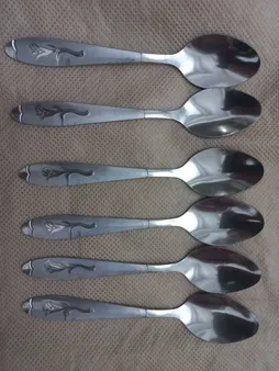 قاشق چای خوری مدل Rose بسته 6 عددی