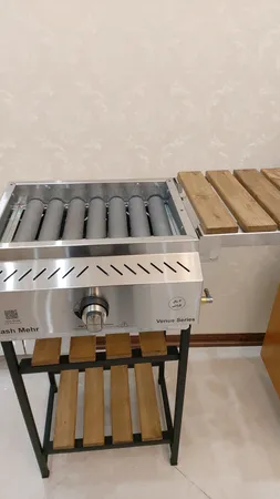 کباب پز آتش مهر مدل گازی استیل 45