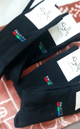 جوراب ساق بلند مردانه پالوته مدل PM-WIN-BLK-6666