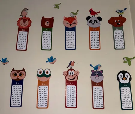 استیکر چوبی کودک باروچین مدل جدول ضرب کد 4216