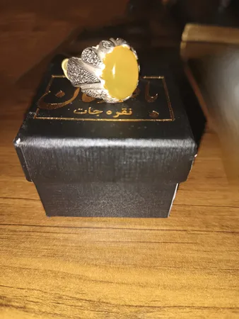 انگشتر نقره مردانه مدل شرف الشمس کد 76