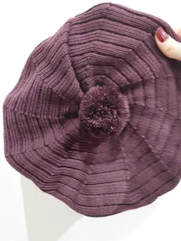 ست کلاه و شال گردن بافتنی زنانه کد M12