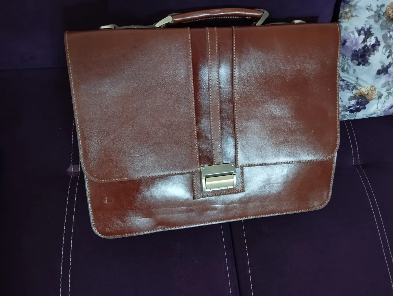 کیف اداری چرم طبیعی چرم ناب کد 132