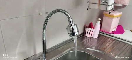 علم شیر ظرفشویی استیل متال مدل QR0058222