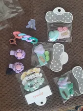 تجریه خرید ست گیره و سنجاق مو دخترانه مدل پکی سیلیکونی