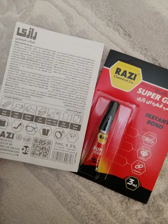چسب قطره ای رازی مدل Super Glue حجم 3 میلی لیتر بسته 4 عددی