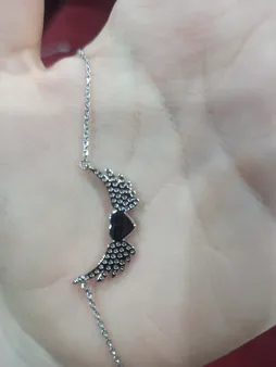 گردنبند زنانه سواروسکی مدل بال و قلب خاص کد 44512