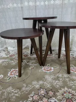 میز عسلی مدل 456 کد 01 مجموعه 3 عددی