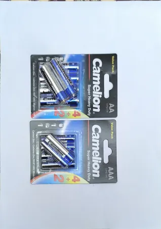 باتری قلمی و نیم قلمی کملیون مدل Super Heavy Duty بسته 12 عددی