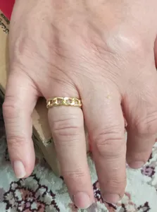 تجریه خرید انگشتر طلا 18 عیار زنانه با طرح کارتیه مایا ماهک مدل MR0258 سایز 54