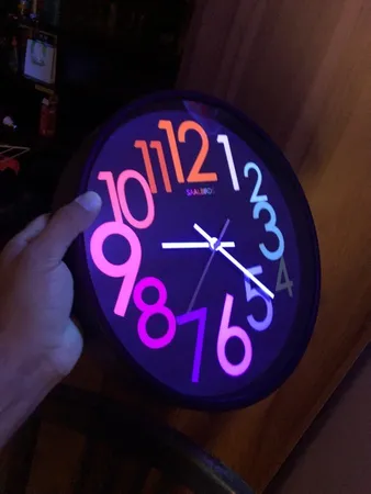 ساعت دیواری سال بردز طرح عدد رنگی