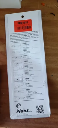 انبر قفلی هنس مدل 1805-10C سایز ۱۰ اینچ