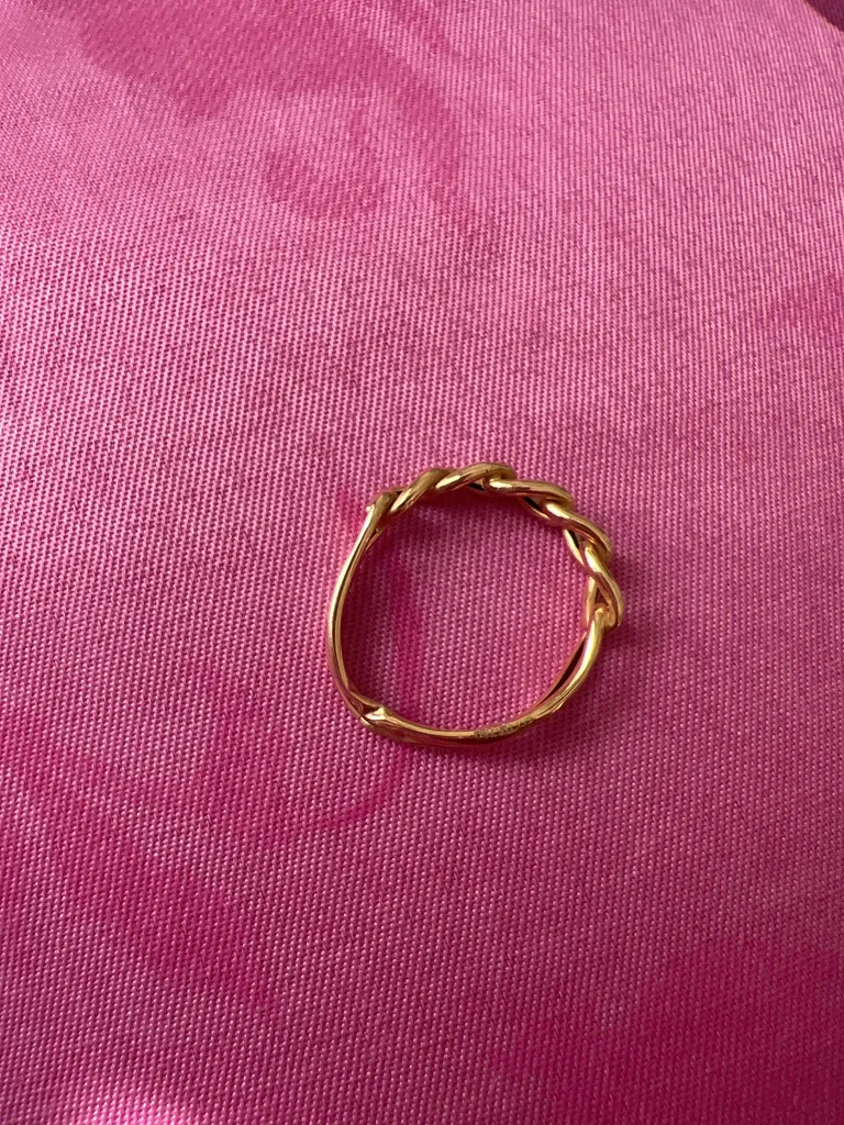 انگشتر طلا 18 عیار زنانه با طرح کارتیه رضا گلد مدل 02 سایز 62