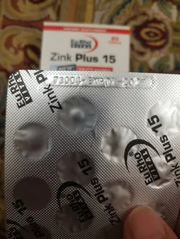 قرص زینک پلاس یوروویتال 15 میلی گرم بسته 60 عددی