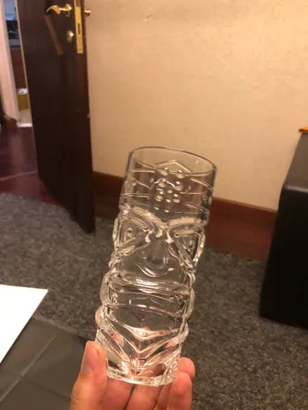 لیوان آلوا مدل تیکی شیشه‌ای