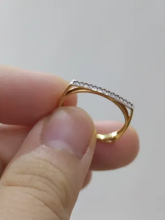 انگشتر طلا 18 عیار زنانه طلای مستجابی کد 670192