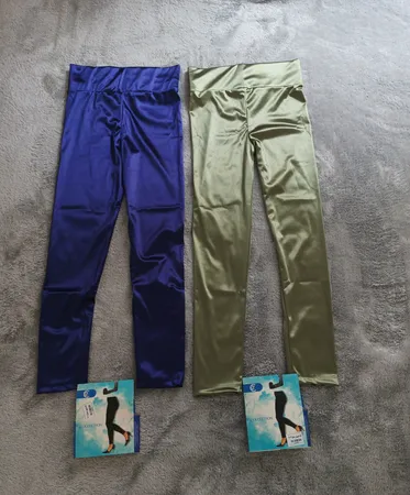 لگینگ زنانه مدل کمر پهن براق کد 4384