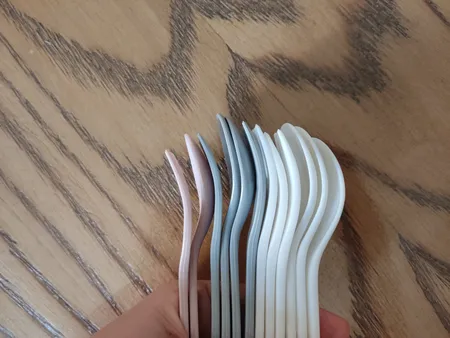 ست قاشق و چنگال کودک کد GH2 مجموعه 12 عددی