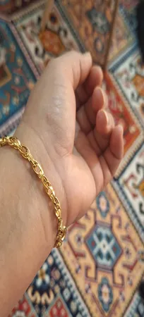 دستبند طلا 18 عیار زنانه طلای مستجابی کد AVA19