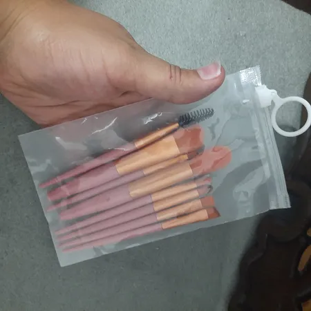 ست برس آرایشی مدل نئونی کد h908 مجموعه 8 عددی