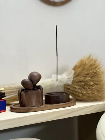 ست مجسمه جاعودی طرح عشق به همراه سینی