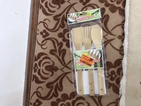 کفگیر چوبی کد AR92 مجموعه 3 عددی