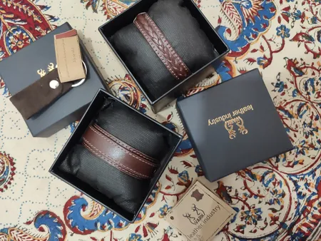 دستبند چرم وارک مدل رهام کد rb176