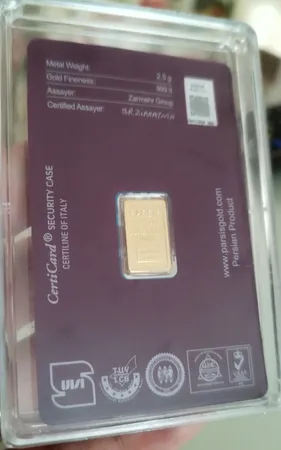 شمش طلا 24 عیار پارسیس مدل 2.5