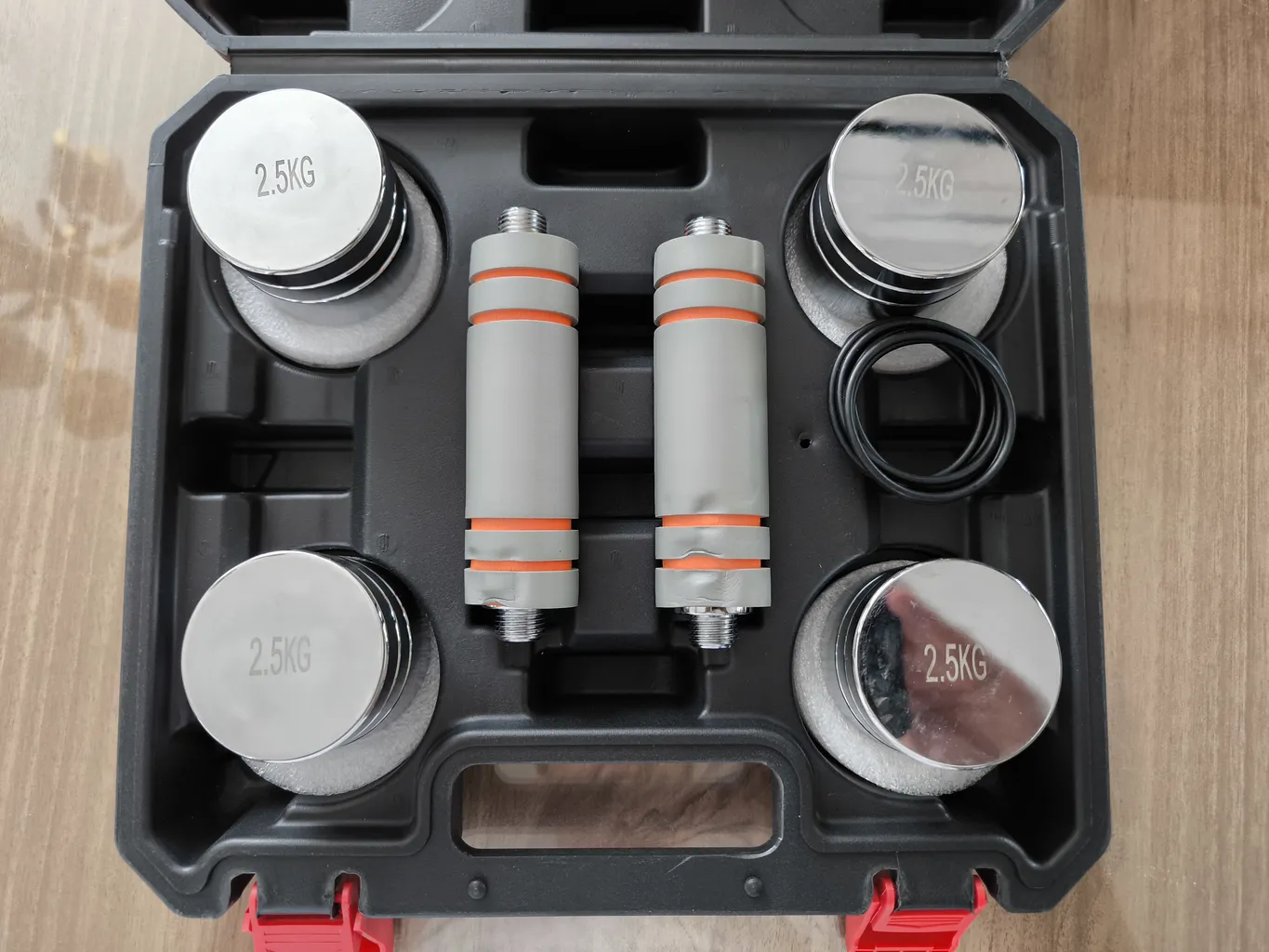 دمبل رکستون مدل متغیر وزن 0.5 تا 5 کیلوگرم بسته 2 عددی