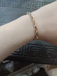 تجریه خرید دستبند طلا 18 عیار زنانه دوست خوب مدل شنل کد DK159