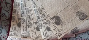 تجریه خرید کاغذ کادو کرافت طرح روزنامه بسته 5 عددی