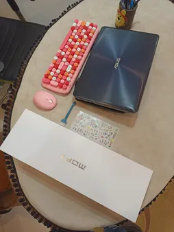 کیبورد و ماوس بی سیم مافی مدل CANDY XR، سوییچ ممبران ، Full Size