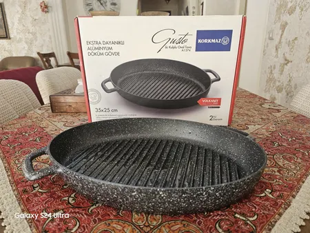 تابه گریل آلومینیومی کرکماز مدل A1374 سایز 35