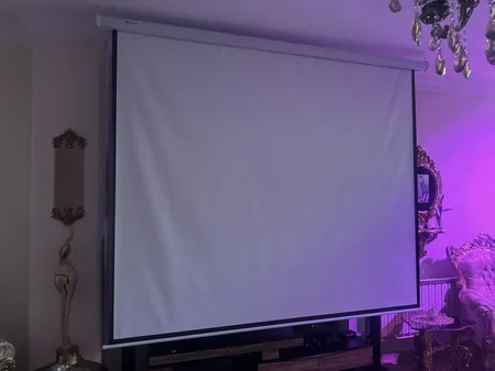 پرده نمایش برقی پروژکتور اسکوپ پارچه عالی سایز 250x 250