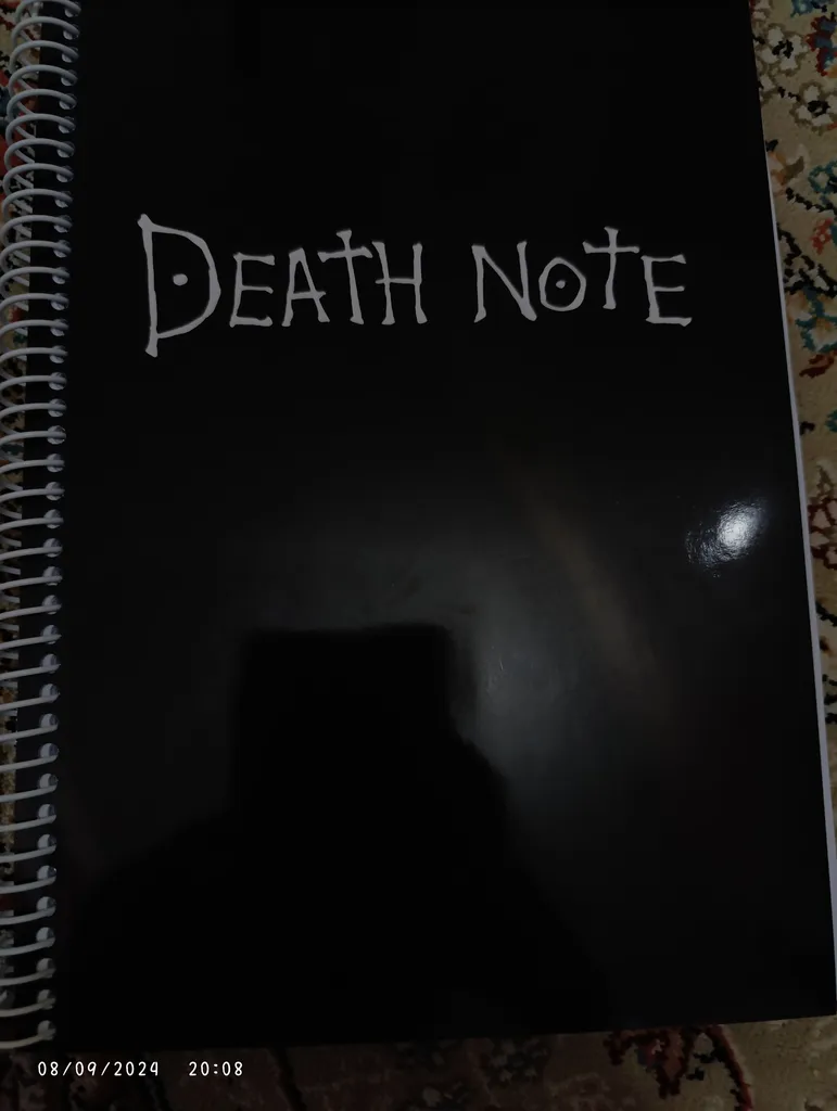 دفتر مشق مشایخ طرح انیمه Death Note کد H49