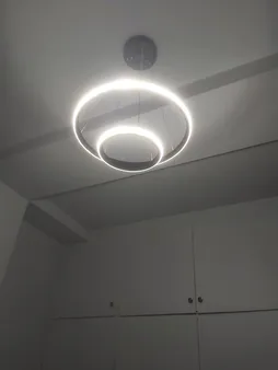 لوستر دو حلقه چشمه نور کد  L6375/2BK